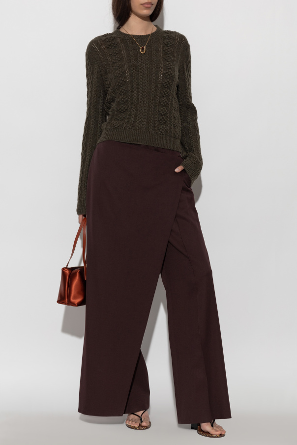 JIL SANDER Jersey de lana con punto decorativo