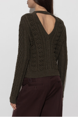 JIL SANDER Jersey de lana con punto decorativo