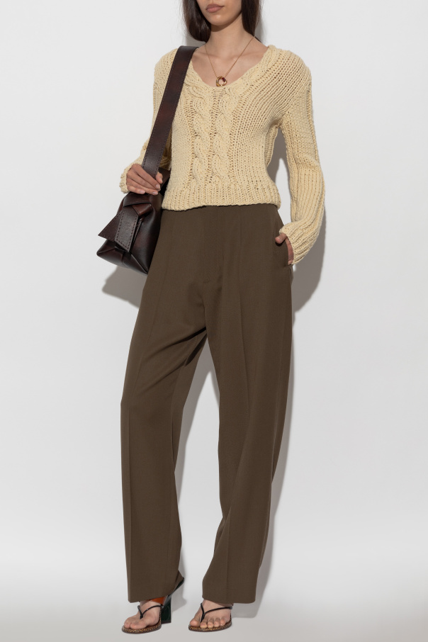 JIL SANDER Jersey de lana con punto decorativo