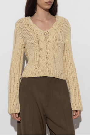 JIL SANDER Jersey de lana con punto decorativo