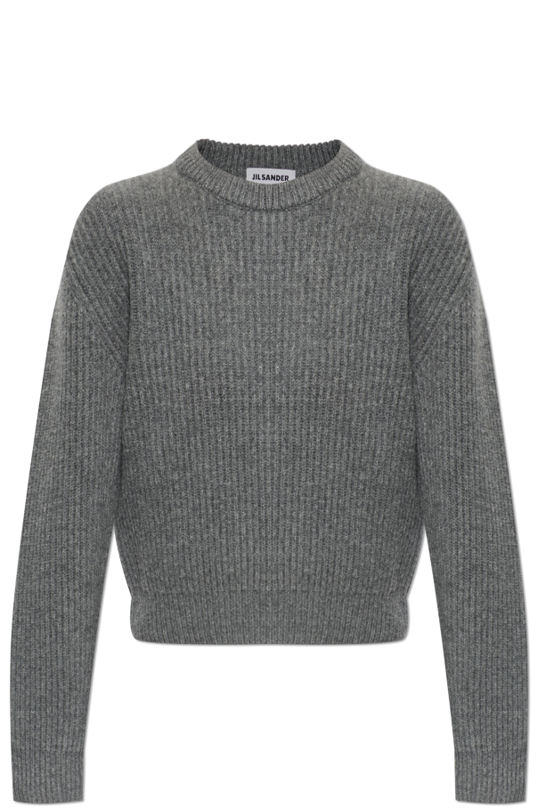 Wool sweater with a crew neck od JIL SANDER