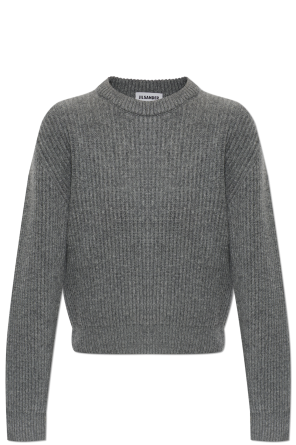 Wool sweater with a crew neck
