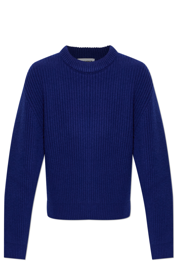 Wool sweater with a crew neck od JIL SANDER