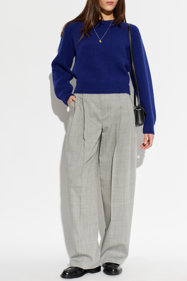 JIL SANDER Wool sweater with a crew neck