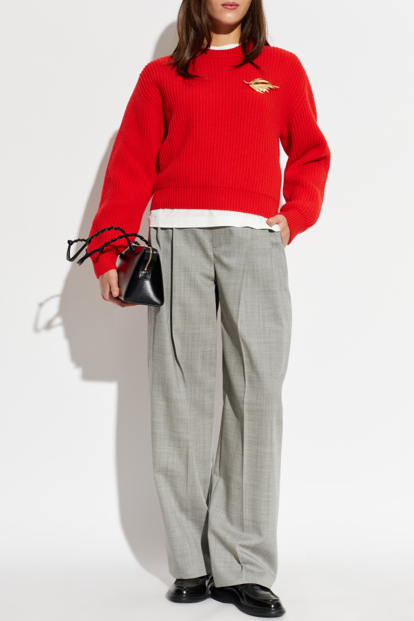 JIL SANDER Wool sweater with a crew neck