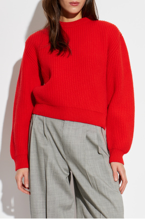 JIL SANDER Wool sweater with a crew neck