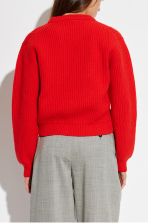 JIL SANDER Wool sweater with a crew neck
