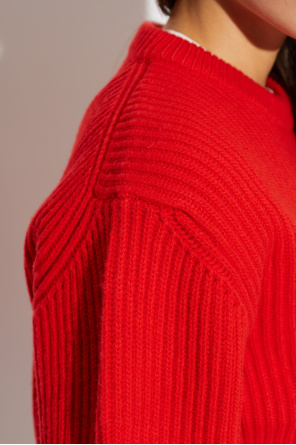 JIL SANDER Wool sweater with a crew neck