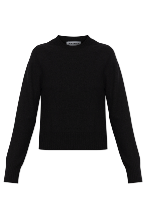 Wool sweater with a crew neck