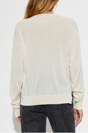 JIL SANDER Pullover mit Seitenschlitz