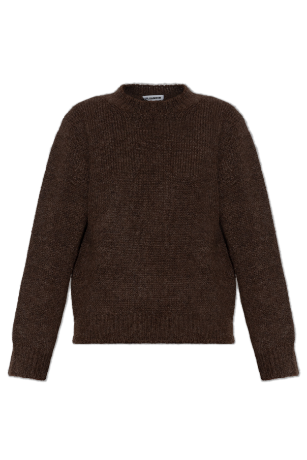 Wool sweater with a crew neck od JIL SANDER
