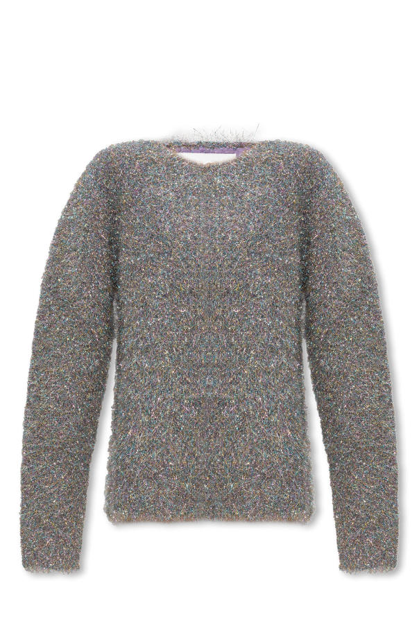 Połyskujący sweter od JIL SANDER