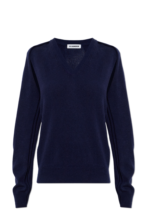Cashmere sweater with slits od JIL SANDER