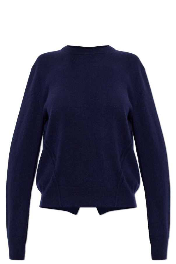 Cashmere sweater with open back od JIL SANDER