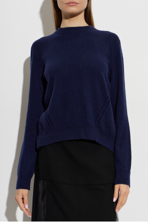 JIL SANDER Kašmírový sveter s odhaleným chrbtom