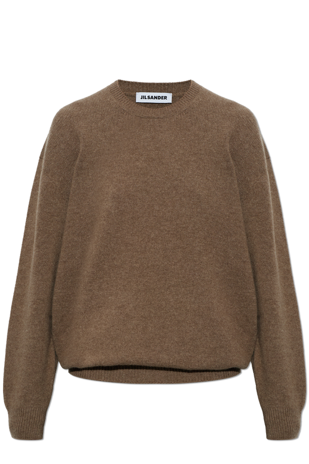 Wool sweater with a round neckline od JIL SANDER