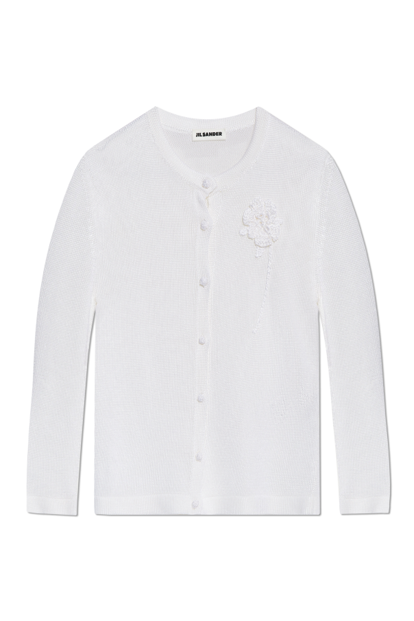 JIL SANDER Cárdigan con motivo floral