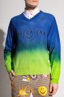 Moschino Wool puff-sleeve sweater with logo