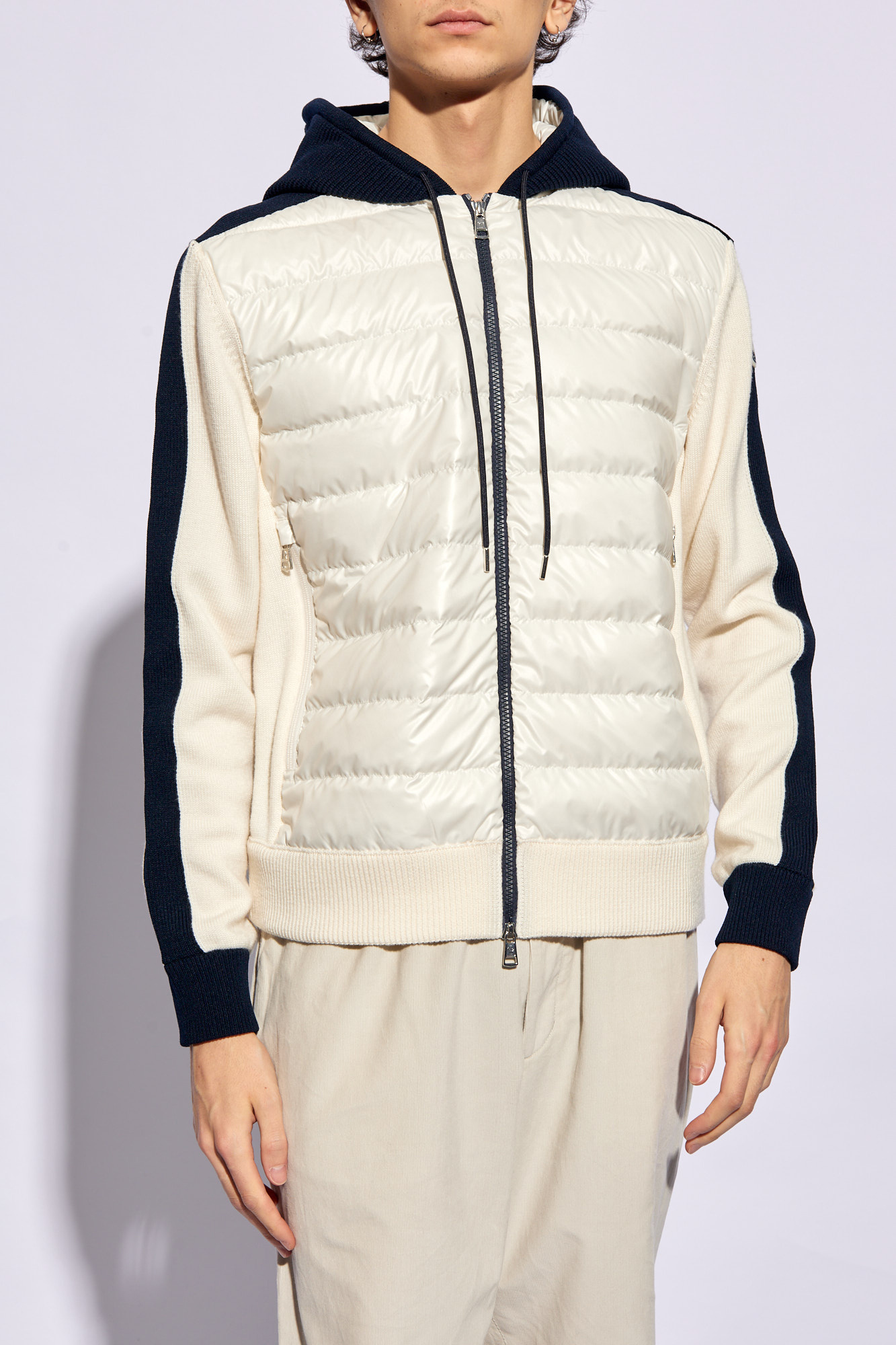 Moncler Cardigan with down front