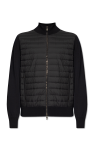 Moncler NAVY BLUE Cardigan with down front