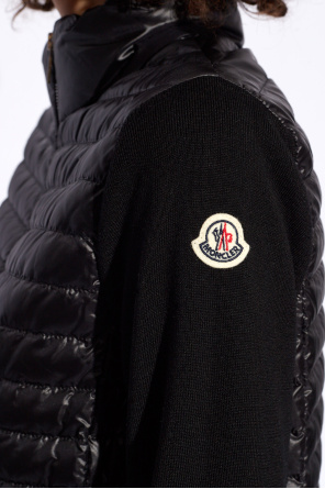 Moncler Down jacket with wool sleeves