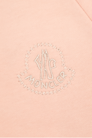 Moncler Enfant Puma Training Winter Pearl T-shirt rosa con allacciatura sul lato