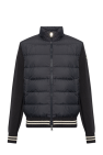 Moncler NAVY BLUE Sweater with quilted front