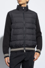 Moncler NAVY BLUE Sweater with quilted front