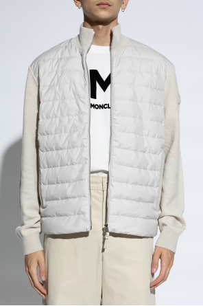 Moncler Kardigan z pikowanym przodem