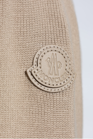 Moncler Cardigan with suede front