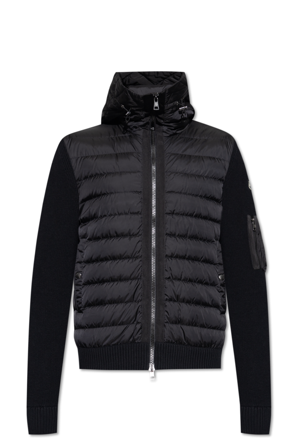 Moncler Kardigan z puchowym przodem