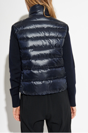 Moncler Quilted cardigan with a stand-up collar