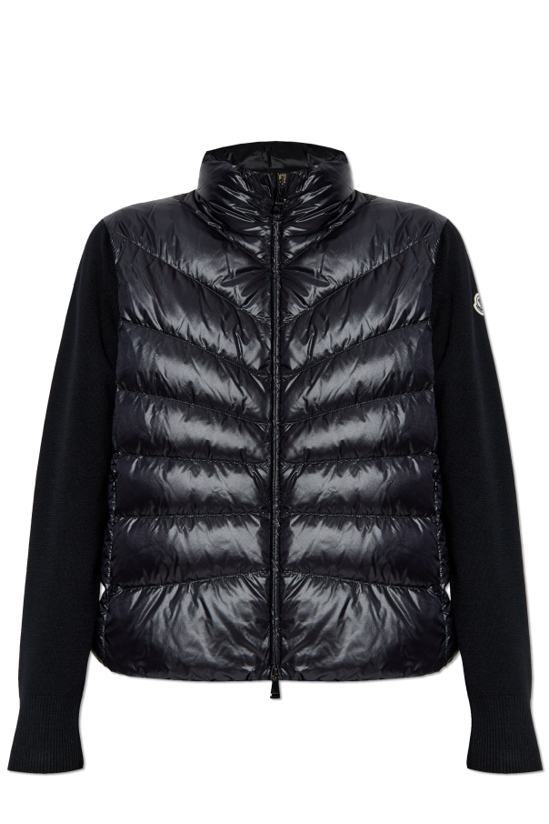 Moncler Kardigan z naszywką z logo