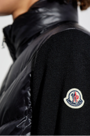 Moncler Kardigan z naszywką z logo