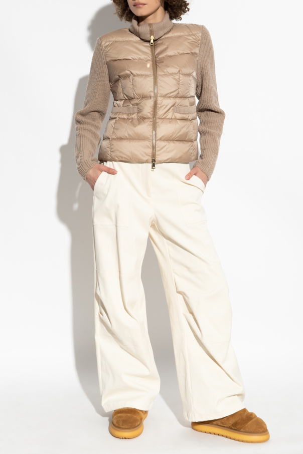 Moncler Cardigan with quilted front