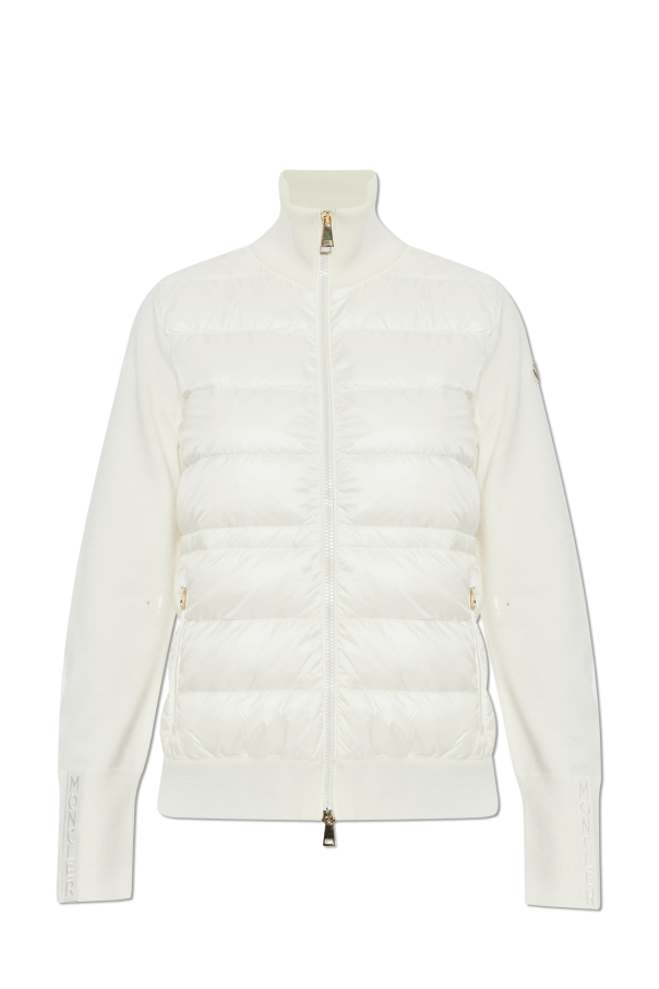 Moncler Kardigan z pikowanym przodem