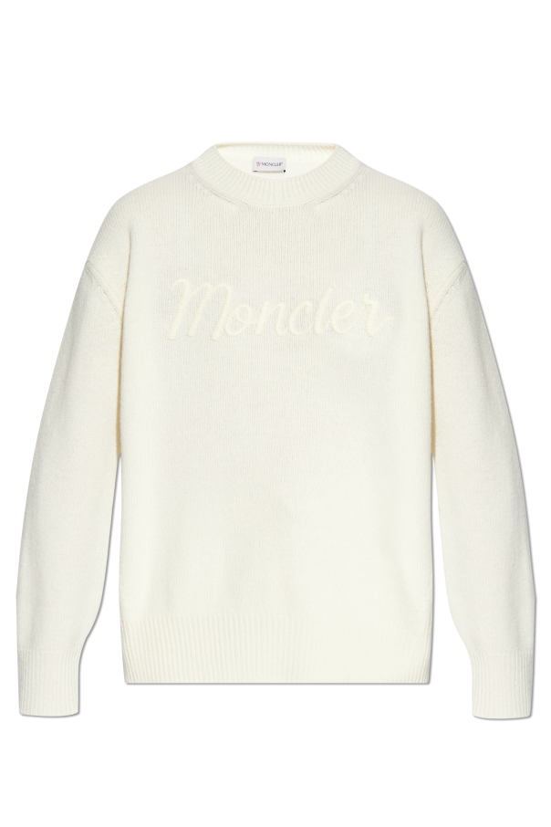 Moncler Sweter z wyszytym logo