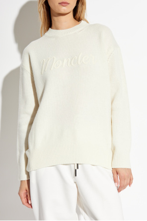 Moncler Sweter z wyszytym logo