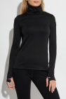 Moncler Grenoble BLACK Top with stand-up collar