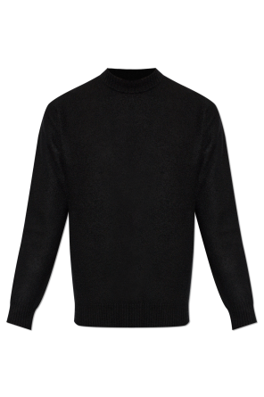 Wool sweater with a crew neck