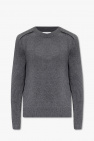 Jil Sander funnel neck knitted top