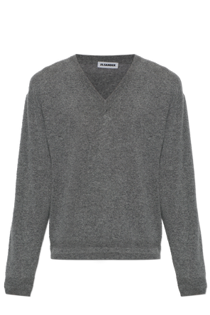 Jersey de cachemira con escote en pico