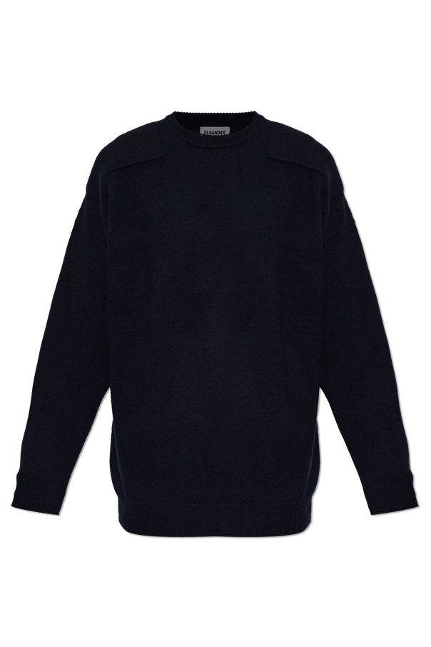 Wool sweater with a crew neck od JIL SANDER