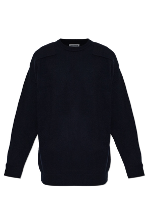 Wool sweater with a crew neck