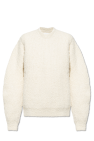 JIL SANDER cream Wool sweater