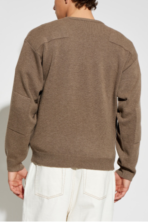 JIL SANDER Wool V-neck sweater