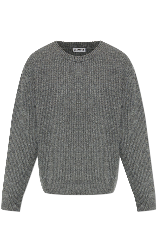 Wool sweater with a crew neck od JIL SANDER