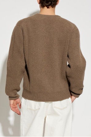 JIL SANDER Wool sweater with V-neck
