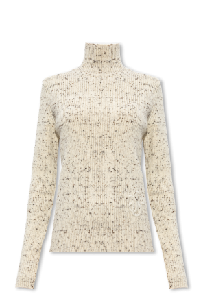 Jil Sander button-front pleated puff-sleeve long dress Marrone