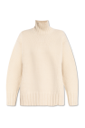 JIL SANDER+ cream Oversize turtleneck